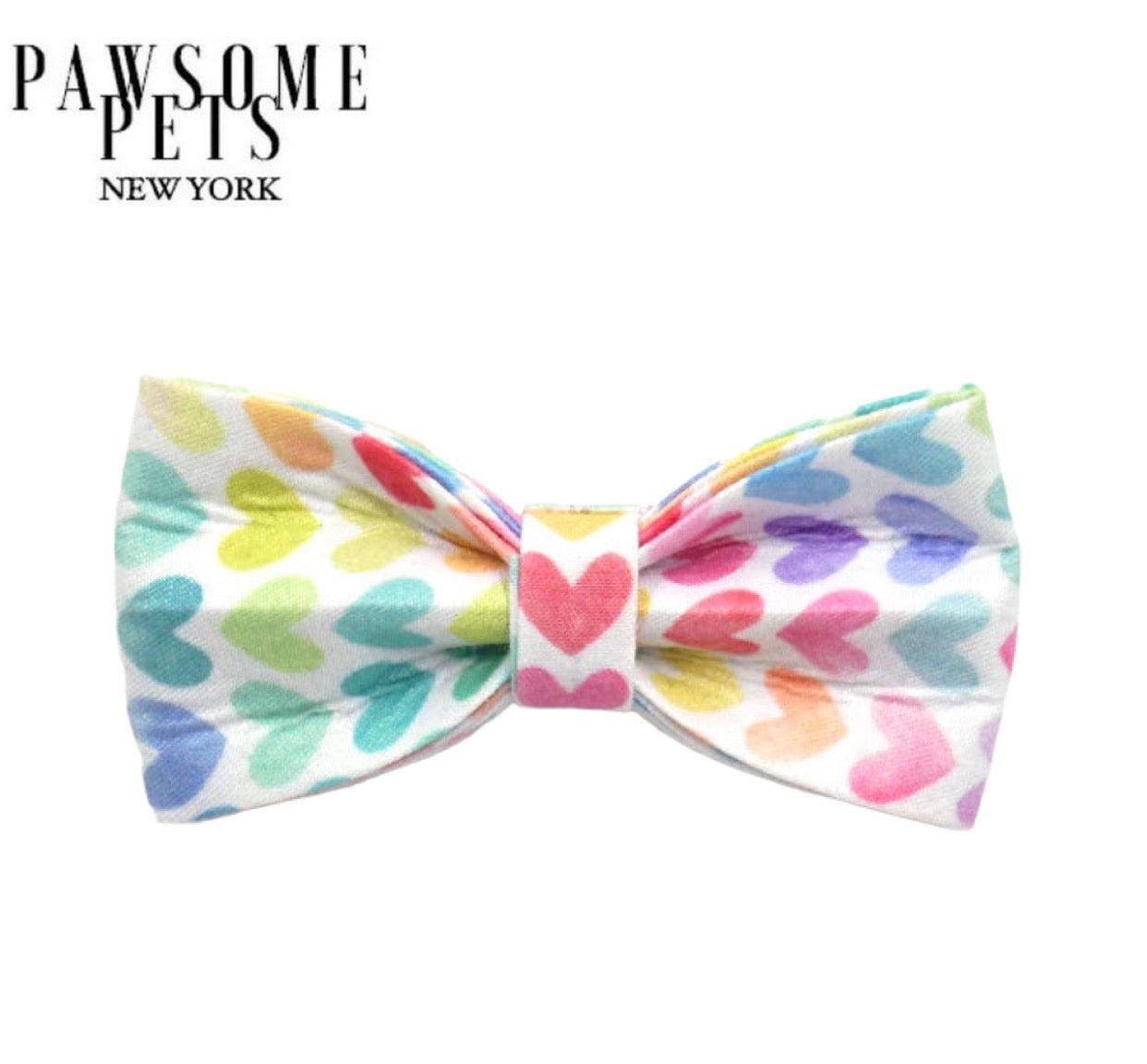 BOWTIE - RAINBOW HEART