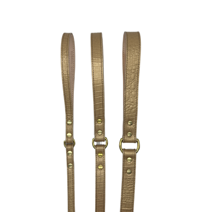 Croc Leather Dog Leashes