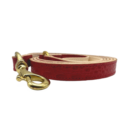Croc Leather Dog Leashes