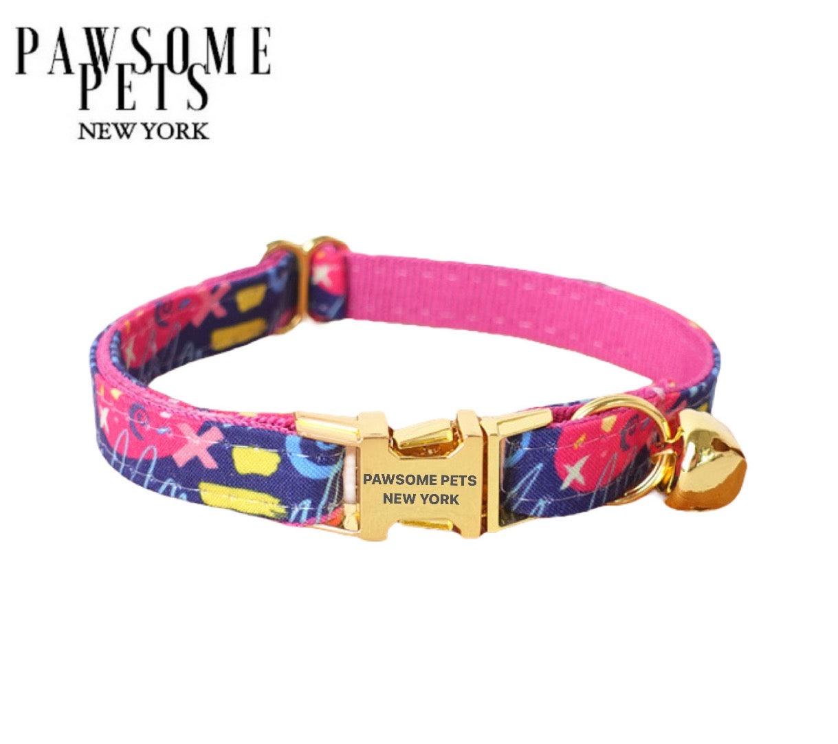SMALL SIZE DOG & CAT COLLAR - SPANISH PINK-0