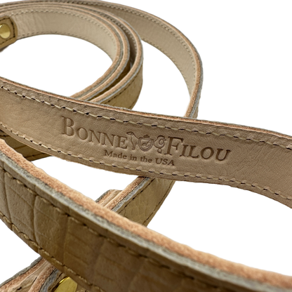 Croc Leather Dog Leashes
