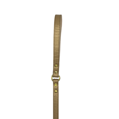 Croc Leather Dog Leashes