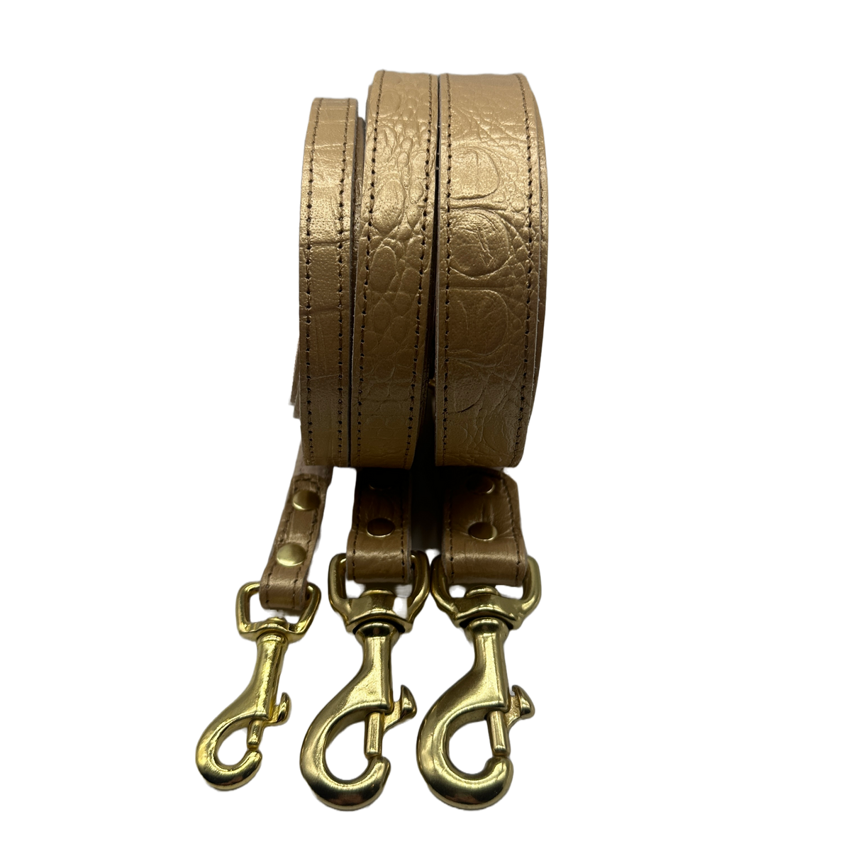 Croc Leather Dog Leashes