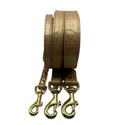 Croc Leather Dog Leashes