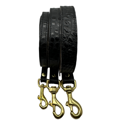 Croc Leather Dog Leashes
