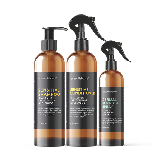 Natural Dog Shampoo, Conditioner and Itch Relief for Sensitive Itchy Skin